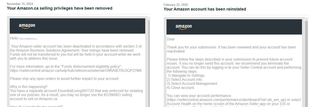 Amazon Reinstatement Success 13
